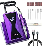BETE Professional Nail Drill Machine, 0-40000RPM Brushless Durable Electric Nail File for Acrylic...