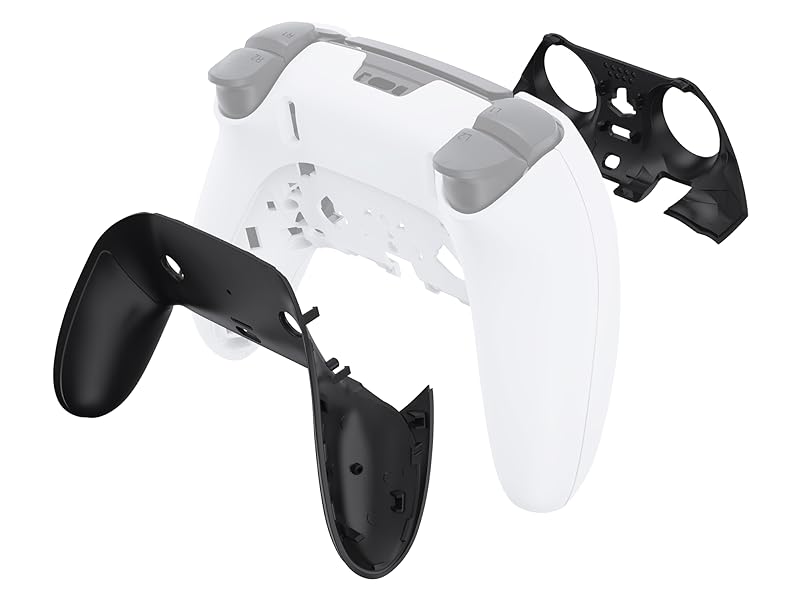 eXtremeRate Top Bottom Decorative Trim Shell For ps5 Edge Controller Replacement Shell Plates Cover