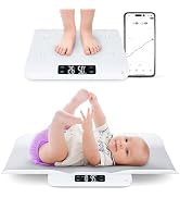 Greater Goods Smart Baby Scale – Bluetooth Digital Infant Scale for Newborns & Toddlers, Automati...