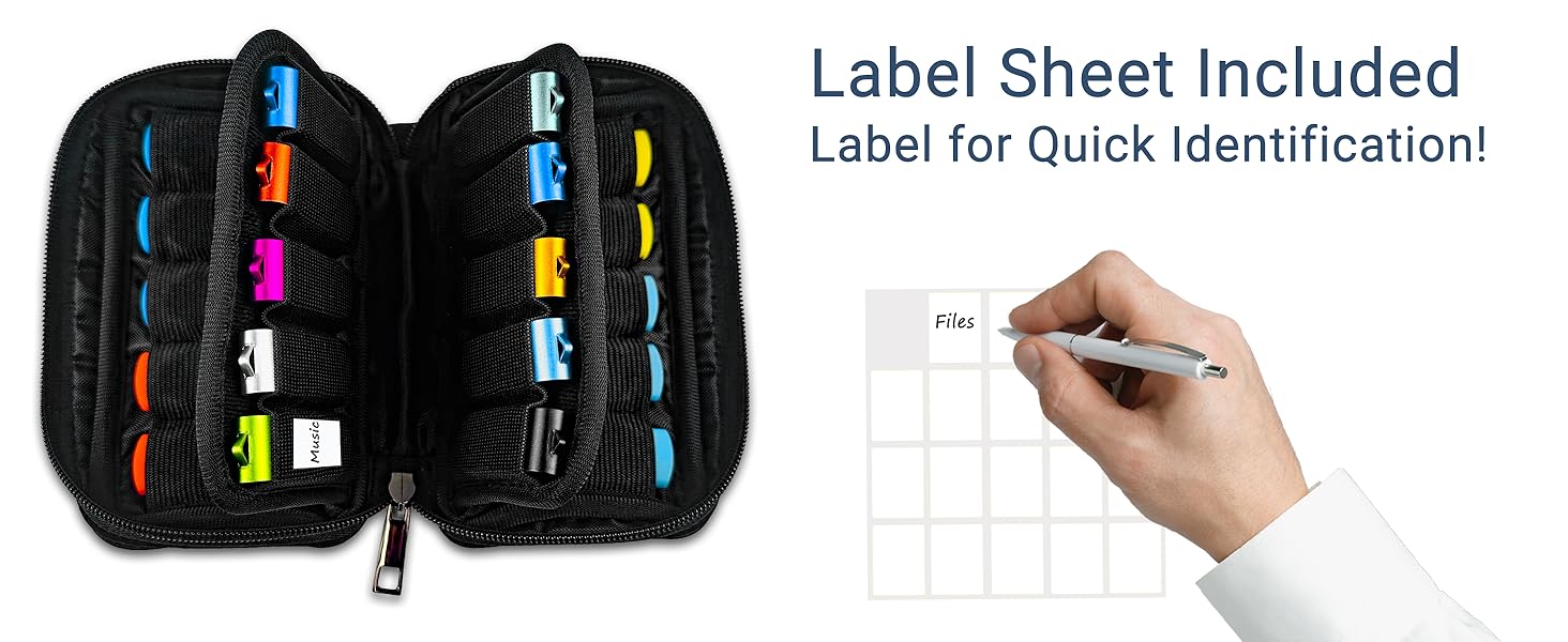 Flash Drive Case 20 Slots USB Storage Case