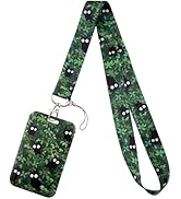 Juanooo Cute Black Cat ID Badge Holder Lanyard for ID Badges & Keys Tree Keychain Lanyard ID Hold...