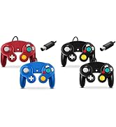 Gamecube Controller, Fiotok Classic Wired Controller for Wii Nintendo Gamecube - Enhanced- 4 Pack...