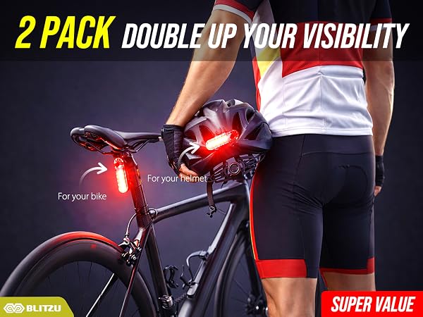 red bike light bicycle rear tail rechargeable safety back led luces bicicleta taillights cycling