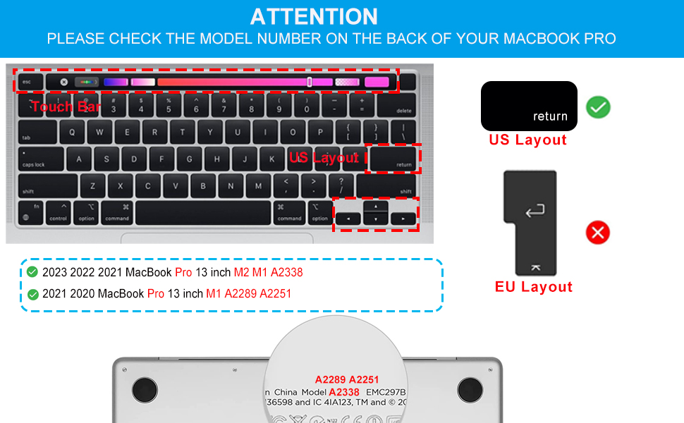 macbook pro 13 inch keyboard cover