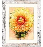 SNXJWA White 8x10 Picture Frame with Mat for 6x8 Display, Rustic Desk Wall Photo Frame for Horizo...