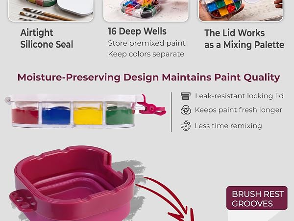 Compact Travel Paint Storage Case