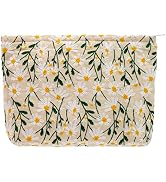 PAZIMIIK Makeup Bags for Purse Zipper Cosmetic Pouch Large Travel Canvas Make Up Organizer Tool P...