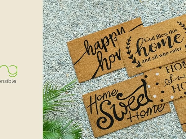 dorm door mat coir welcome mat natural entry mat rustic coir rug back to school mat