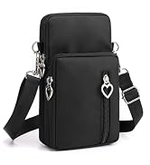 Janks Crossbody Wallet Phone Bag for Women, Nylon Small Crossbody Shoulder Bag Arm Bag