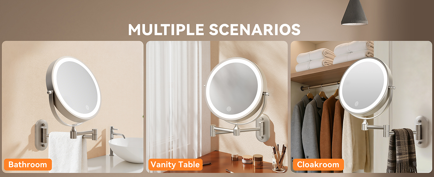 Space-saving wall-mounted design for bathroom & vanity & cloakroom