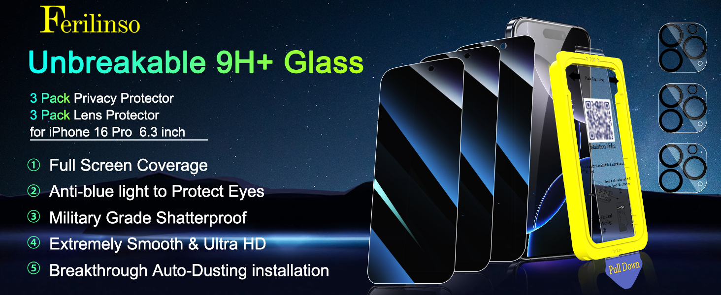 iphone 16 pro max privacy screen protector