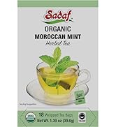 Sadaf Organic Moroccan Mint Tea - Mint Tea Bags - Ideal for Hot or Iced Tea - Organic Herbal Tea ...