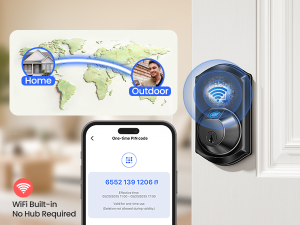 Built-in WiFi for remote control from anywhere