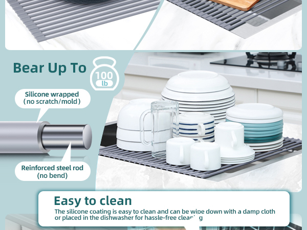 over sink drying rack
