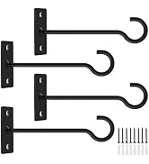 QTJUST Wall Hook for Hanging Plant Bracket 6inch Metal Plant Hook Decorative Wall-Plant Wall Hang...