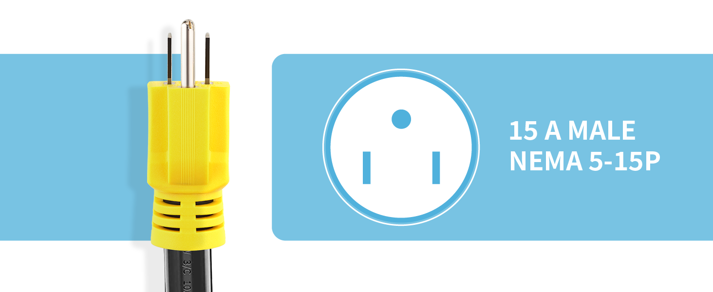 15 A MALE NEMA 5-15P