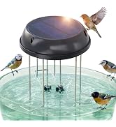AMAKO Solar Powered Bird Bath Bubbler: with 5V 0.5W Panel, Quiet Water Agitator for Garden Ponds,...