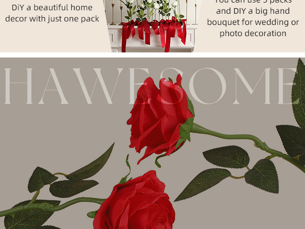 12pcs red roses
