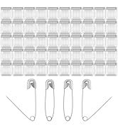 500Pcs Safety Pins 1.5 Inch/38mm,Medium Silvery Safety Pins Heavy Duty Durable Rust-Resistant Nic...