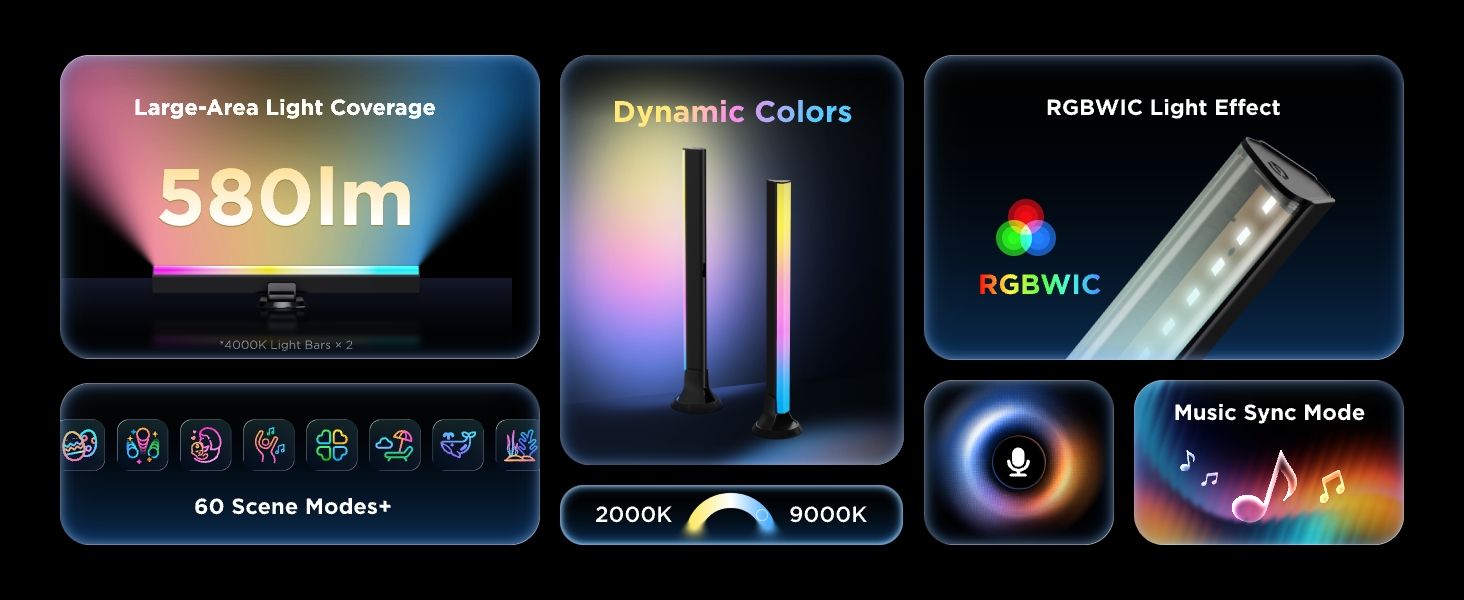 RGBIC Light Bars