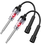 2PCS Inline Spark Plug Testers, Small Armature Diagnostic Detector Tool, Ignition Coil Tester for...