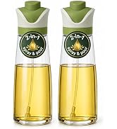 Olive Oil Dispenser for Kitchen | 2-in-1 Pour and Spray | Glass Olive Oil Sprayer for Cooking, Ai...