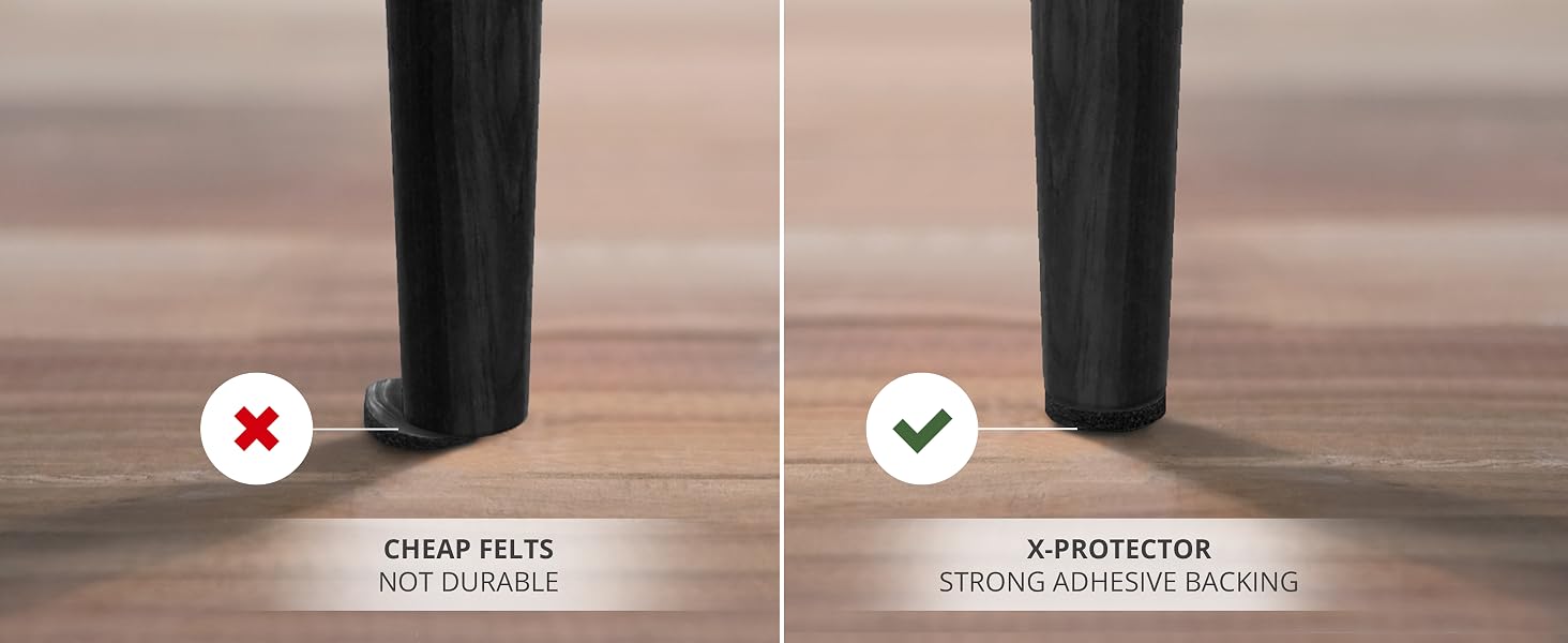 felt chair leg floor protectors