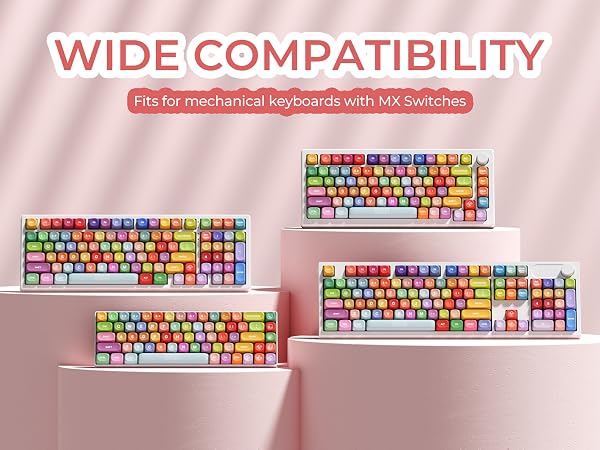 colorful keycaps