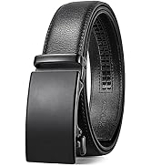SKiporty Mens Belt,Ratchet Belts for Men Leather 1 3/8'' Adjustable for Dress Jeans,Comfort Trim ...
