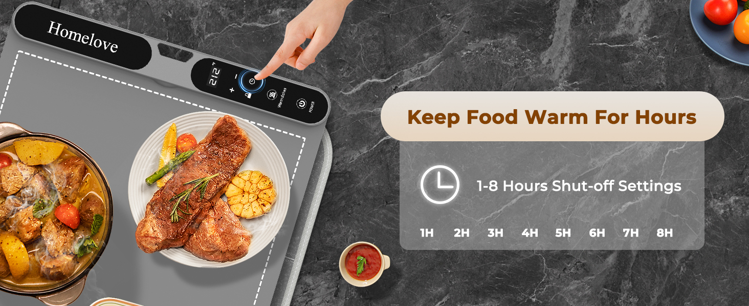 food warming mat for buffet heating pad tray roll up hot plate to keep warm home kitchen heated