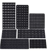 AUSTOR 318 Pieces Black Rubber Feet Bumper Pads Self Stick Noise Dampening Bumper Feet for Doors,...