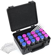 18-Slot 10ml Vial Storage Case, Organizer for GLP-1, Insulin, Peptides,Peptide Case for Fridge In...