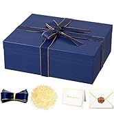 JOYIT Blue Gift Box 16.5''x13''x5.5'' - Large Gift Boxes with Lid for Presents Packaging, Birthda...