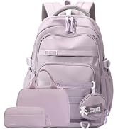 YJMKOI Kids Backpack Set for Girls Middle-School Elementary Bookbags Aesthetic Backpack for Teen ...