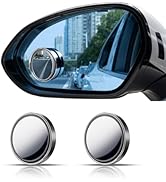Blind Spot Mirror,2" Round HD Glass 360°Wide Angle adjustable blindspot mirror,2pcs Convex car si...