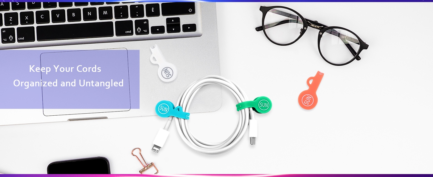 magnetic cable clips cord organizer holders