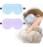 Silk Sleep Eye Mask for Kids, 100% Real Natural Pure Silk Sleeping Masks, Blindfold Sleep Eye Cov...