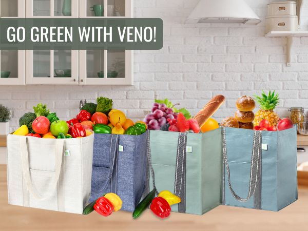tote bag, zipper, baggu, reusable grocery, canva, waterproof, large, shopping, cart, holder, pocket
