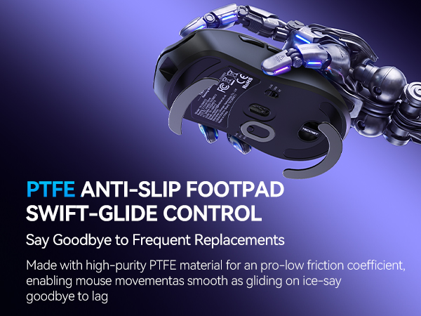 PTFE ANTI-SLIP FOOTPAD SWIFT-GLIDE CONTROL