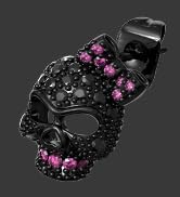 Pink Skull Earrings