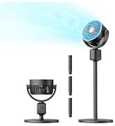 DR.PREPARE Pedestal Fan for Bedroom, Air Circulator Standing Fan, 16-34