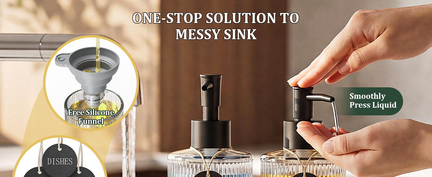 soap and lotion dispenser set