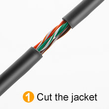 RJ45 Pass through connector