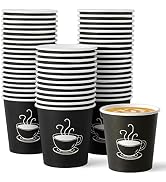 TV TOPVALUE 600 Pack 4 oz Paper Cups, Small Disposable Coffee Cups, Paper Espresso Cups, Hot/Cold...