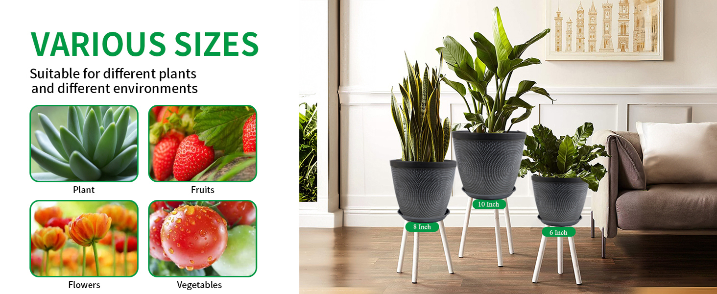 6 inch flower pots