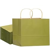 qiqee 13"x4.5"x10" Large Gift Bag with Handles Bulk 32PCS Gift Paper Bags Sage Green Bags Multipl...