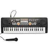 Raimy Piano Keyboard for Kids 49 Keys Portable Keyboard Piano Early Learning Educational Electron...