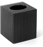 Tissue Box Cover, Square Modern Facial Acrylic Tissue Holder, Decorative Cube Napkin Box Holder f...