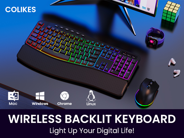 Ergonomic Wireless Keyboard