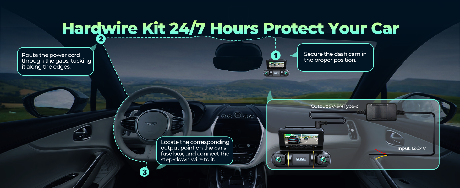 front and rear dash camera